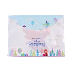 Mapa plastic cu buton A4, Frozen