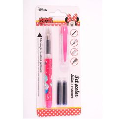 Set stilou si rezerve, Minnie Mouse