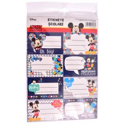 Etichete scolare, 40 buc/set, Mickey Mouse