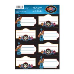 Etichete scolare, 40 buc/set, Coco