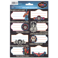Etichete scolare, 40 buc/set, Coco