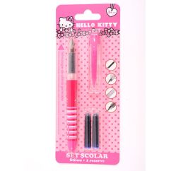 Set stilou si rezerve, Hello Kitty