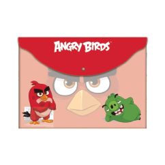 Mapa, plastic, A4, cu buton, Angry Birds