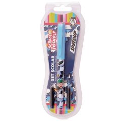 Set stilou si rezerve, baieti, School Friendly