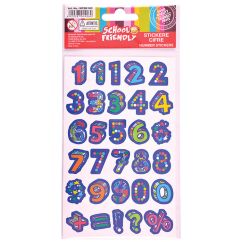 Stickere, cifre, School Friendly