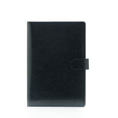 Agenda din piele, 15x21 cm, negru, Texas