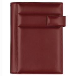 Agenda din piele, 15x21 cm, rosu, Prato