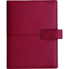 Agenda din piele, 15x21 cm, rosu, Canoa