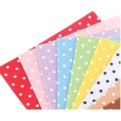 Hartie fetru A4, 1 mm, 10 coli/set, diverse culori, imprimeu buline, Standard
