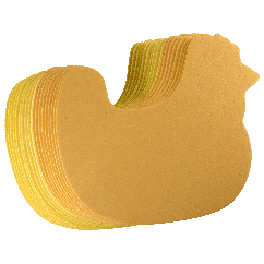 Hartie gumata gaini, 14x15 cm, 1 mm,  20 coli/set, diverse culori, Standard