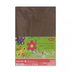 Hartie gumata A4, 20x30 cm, 10 coli/set, maro, Daco