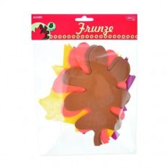 Accesorii creatie, frunze, spuma autoadeziva, 8 buc/set, diferite culori, Daco