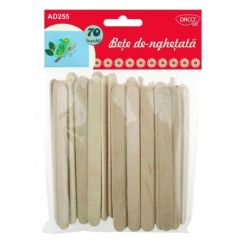 Accesorii creatie, betisoare de inghetata, 11.2x1 cm, lemn, 70 buc/set, natur, Daco