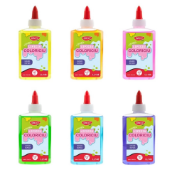 Lipici colorat, uscare rapida, 147 ml, diferite culori, Daco