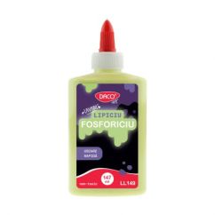 Lipici colorat, fosforescent, uscare rapida, 147 ml, diferite culori, Daco