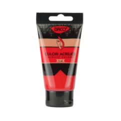 Culori acrilice, 75 ml, rosu permanent, Daco