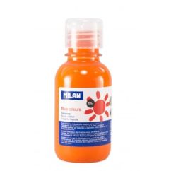 Culori tempera, 125 ml, portocaliu fosforescent, Milan