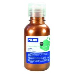 Culori tempera, 125 ml, aramiu metalizat, Milan