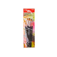 Pensule, par capra, varf drept, 6 buc/set, Daco