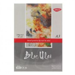 Bloc desen A3, culori ulei, 250 g/mp, 10 file, Daco