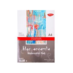 Bloc desen A4, acuarele, 190 g/mp, 24 file, Daco