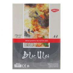 Bloc desen A4, culori ulei, 250 g/mp, Daco