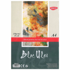 Bloc desen A4, culori ulei, 250 g/mp, Daco