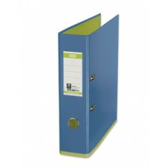 Biblioraft plastifiat int-ext A4, 80mm, albastru/verde, Elba MyColour