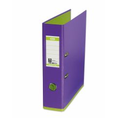 Biblioraft plastifiat int-ext A4, 80mm, mov/verde, Elba MyColour
