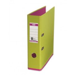 Biblioraft plastifiat int-ext A4, 80mm, verde/mov, Elba MyColour