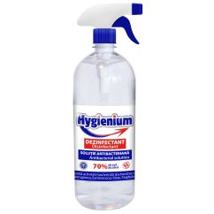 Solutie antibacteriana si dezinfectanta pentru maini, 70% alcool etilic, cu pulverizator, 1000 ml, Hygienium - produs BIOCID