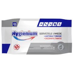 Servetele umede antibacteriene si dezinfectante, 48 buc/pachet, Hygienium - produs BIOCID