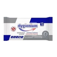 Servetele umede antibacteriene si dezinfectante, de buzunar, 15 buc/pachet, Hygienium - produs BIOCID