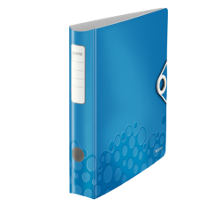 Biblioraft polyfoam A4, 50mm, 180 grade, albastru metalizat, Leitz Active WOW