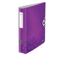 Biblioraft polyfoam A4, 50mm, 180 grade, mov metalizat, Leitz Active WOW