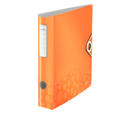 Biblioraft polyfoam A4, 50mm, 180 grade, portocaliu metalizat, Leitz Active WOW