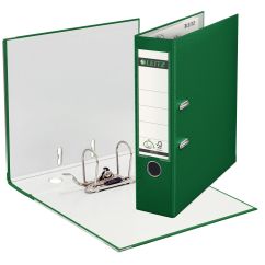 Biblioraft plastifiat A4, 80mm, 180 grade, verde, Leitz