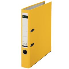 Biblioraft plastifiat A4, 50mm, 180 grade, galben, Leitz