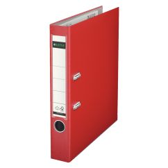 Biblioraft plastifiat A4, 50mm, 180 grade, rosu, Leitz