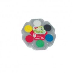 Acuarele, pictura cu degetele, 6 culori/set, Daco