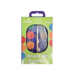Acuarele, 23 mm, 8 culori/set, Ecada