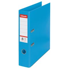 Biblioraft plastifiat int-ext A4, 75mm, albastru deschis, Esselte Standard No.1