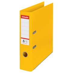 Biblioraft plastifiat int-ext A4, 75mm, galben, Esselte Standard No.1