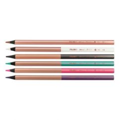 Creioane colorate,  6 culori/set, diferite culori, Milan Copper