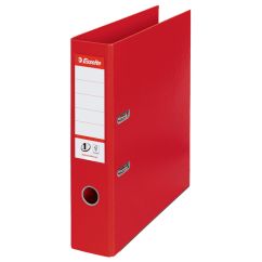 Biblioraft plastifiat int-ext A4, 75mm, rosu, Esselte Standard No.1