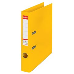 Biblioraft plastifiat int-ext A4, 50mm, galben, Esselte Standard No.1