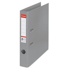 Biblioraft plastifiat int-ext A4, 50mm, gri, Esselte Standard No.1