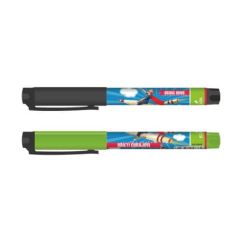 Stilou, penita fina, ascutita, plastic, imprimeu Brave Boys, Ecada