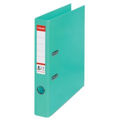 Biblioraft plastifiat int-ext A4, 50mm, verde deschis, Esselte Standard No.1