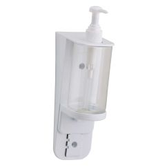 Dispenser/dozator dezinfectant si sapun lichid, de perete, sistem de protectie antifurt, 300 ml